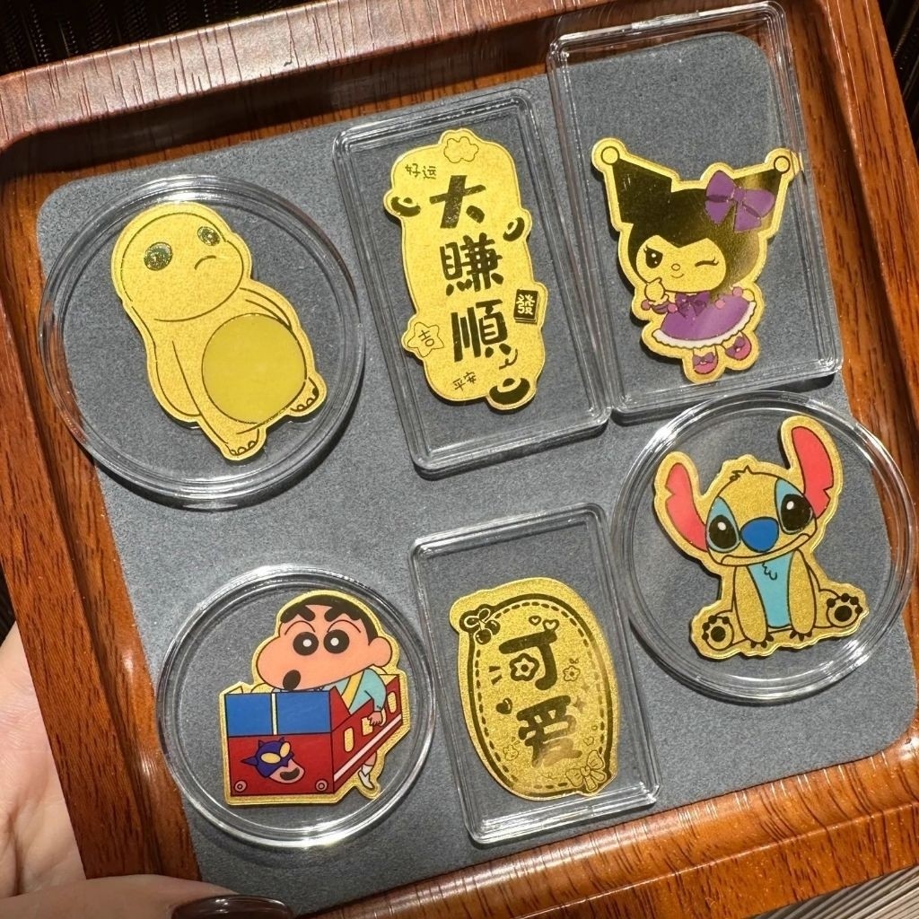 TR stiker / tempelan hp emas kartun  2mg sticker cartoon gold 2mg