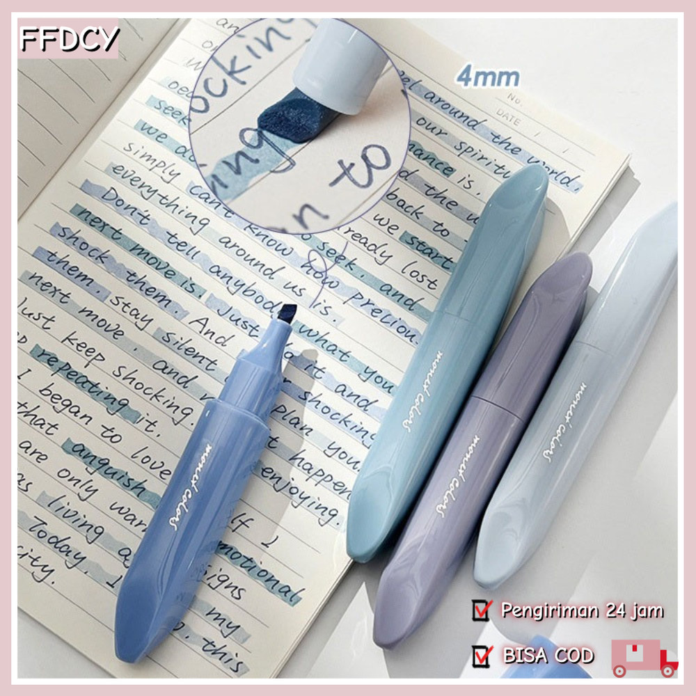 

4pcs Set Highlighter Stabilo Warna Warni Pen /Soft Pastel Estetik Marker Pen /Lucu Journal Marker Pen Alat Tulis /Sekolah Alat Tulis Cute Things for School