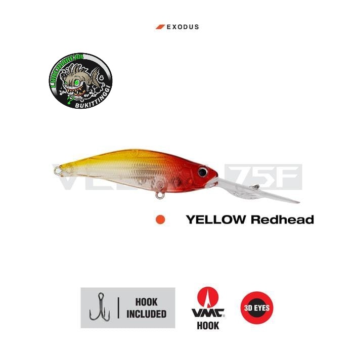 LURE EXODUS VEDEN 75F YELLOW REDHEAD