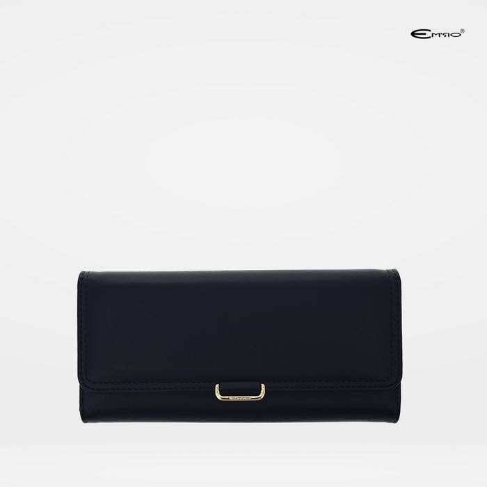 ORIGINAL Dompet Wanita Emsio by Elizabeth Dompet Panjang 0750-1470 - Black