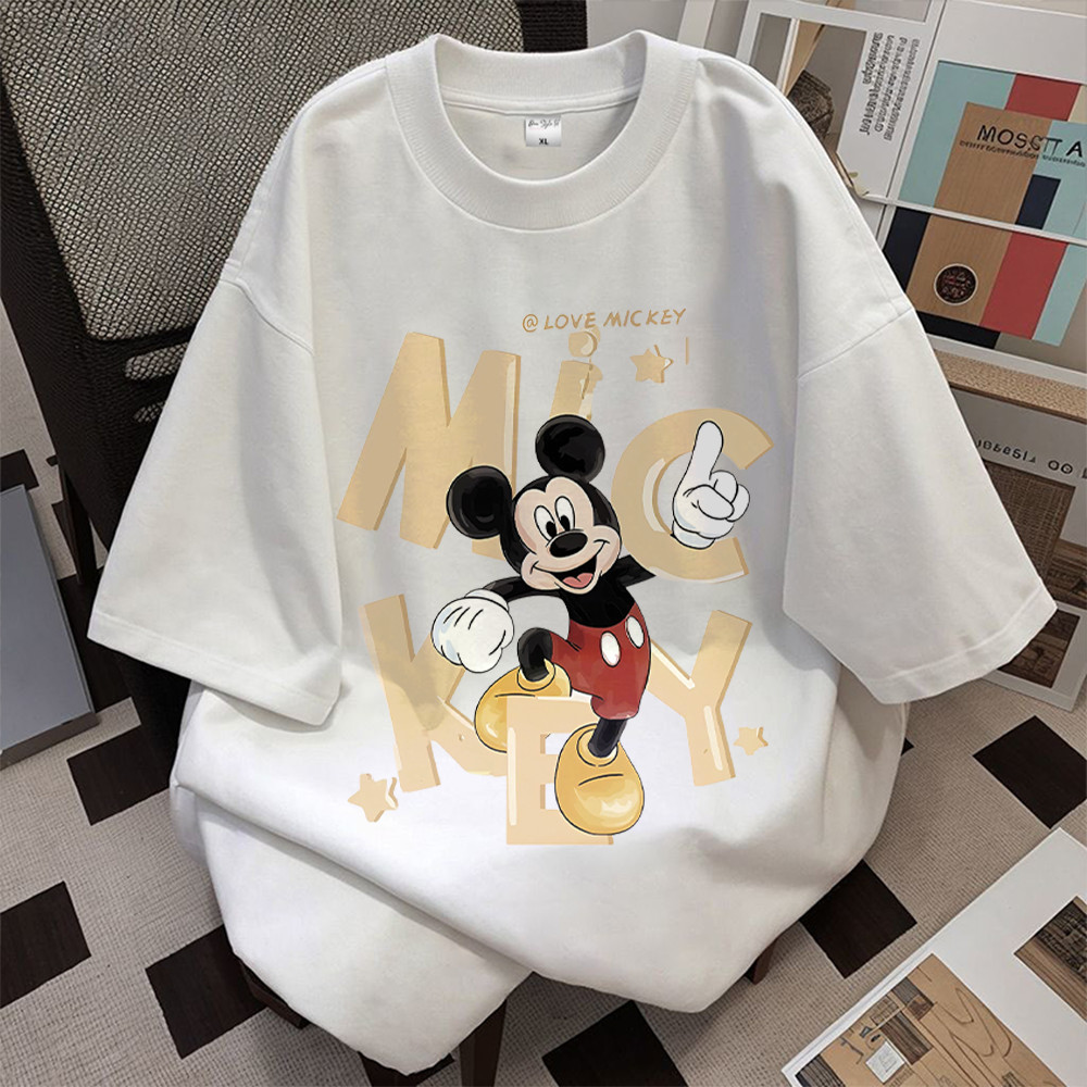 Onni Tshirt Lengan Pendek  | Kaos Oversize  | Motif Miki Mouse | Bahan 100% Cotton