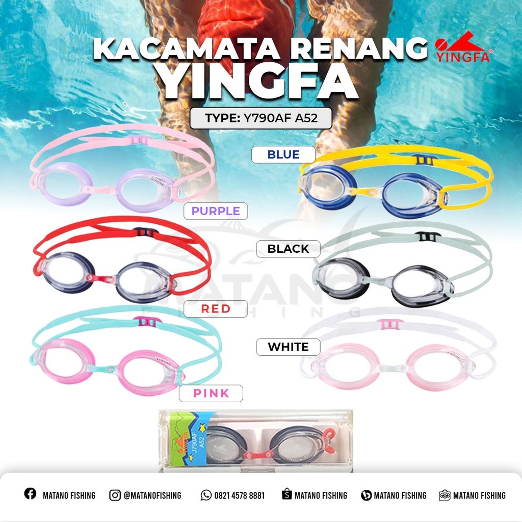 KACAMATA RENANG YINGFA 790 AF A52 SILICONE