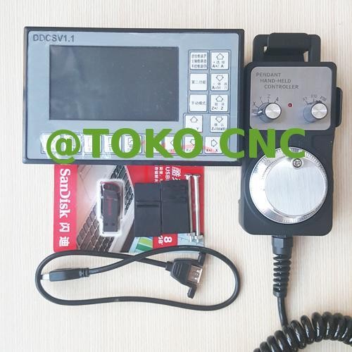 500KHz CNC 3 Axis offline Motion Controller + MPG Handwheel PLC CNC