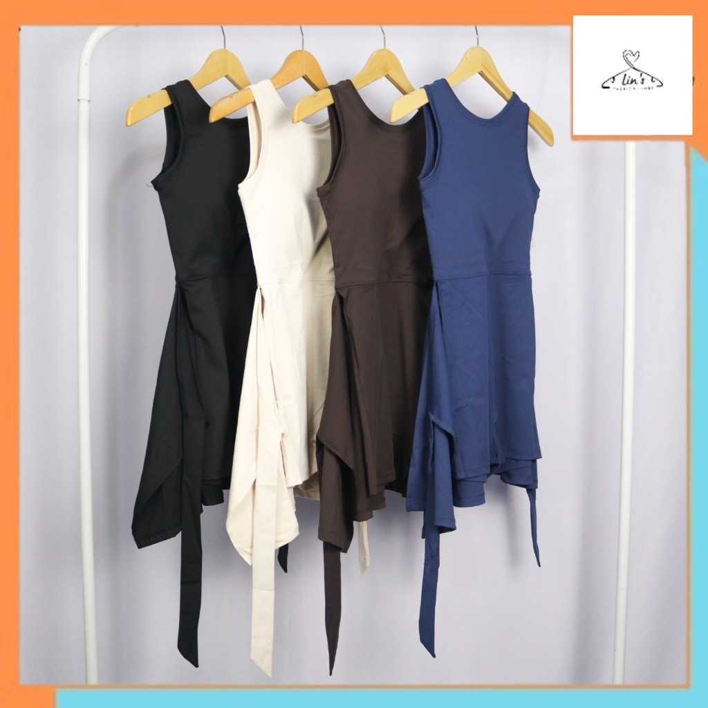 Outfit olahraga Active Wear - Jumpsuit Olahraga Wanita Outfit Padel GOLF PREMIUM Set Sport Bra & Rok