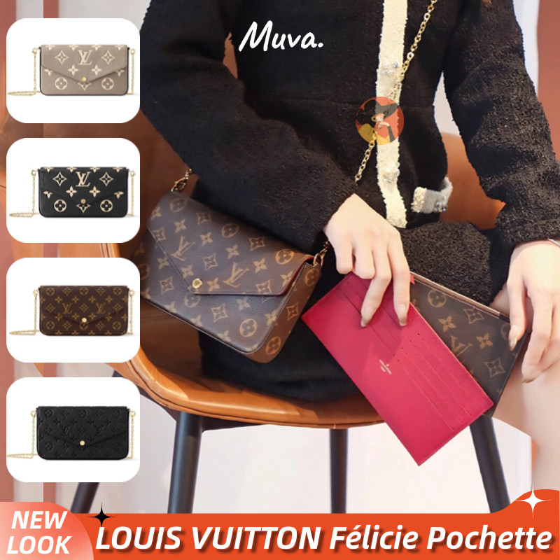 Louis Vuitton POCHETTE FELICIE Wanita / tas bahu LV