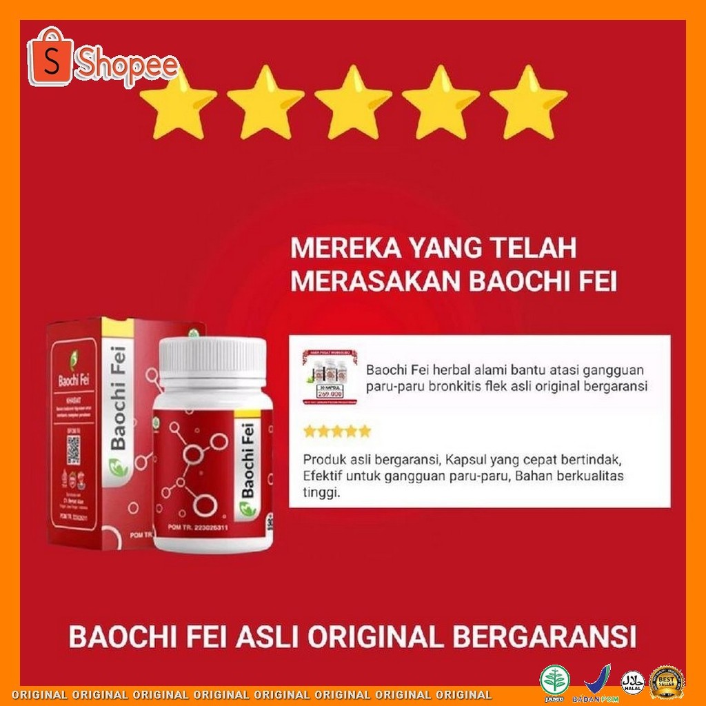 Obat BAOCHI FEI Herbal Paru Paru 60KAPSUL