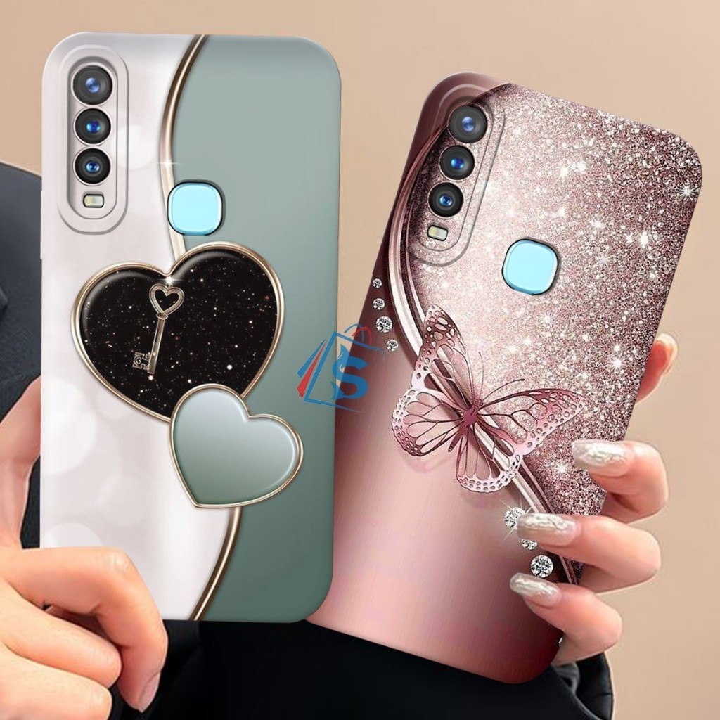 [SHARK CASE ] Softcase Vivo Y11/Y12/Y12i/Y15/Y16/Y17/Y19 Motif Lovely Cantik full colour Kekinian Ae