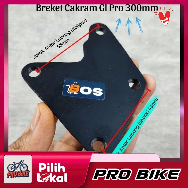 FLASHSALE Breket Kaliper GL Pro 300mm Breket Cakram GL 300mm COD