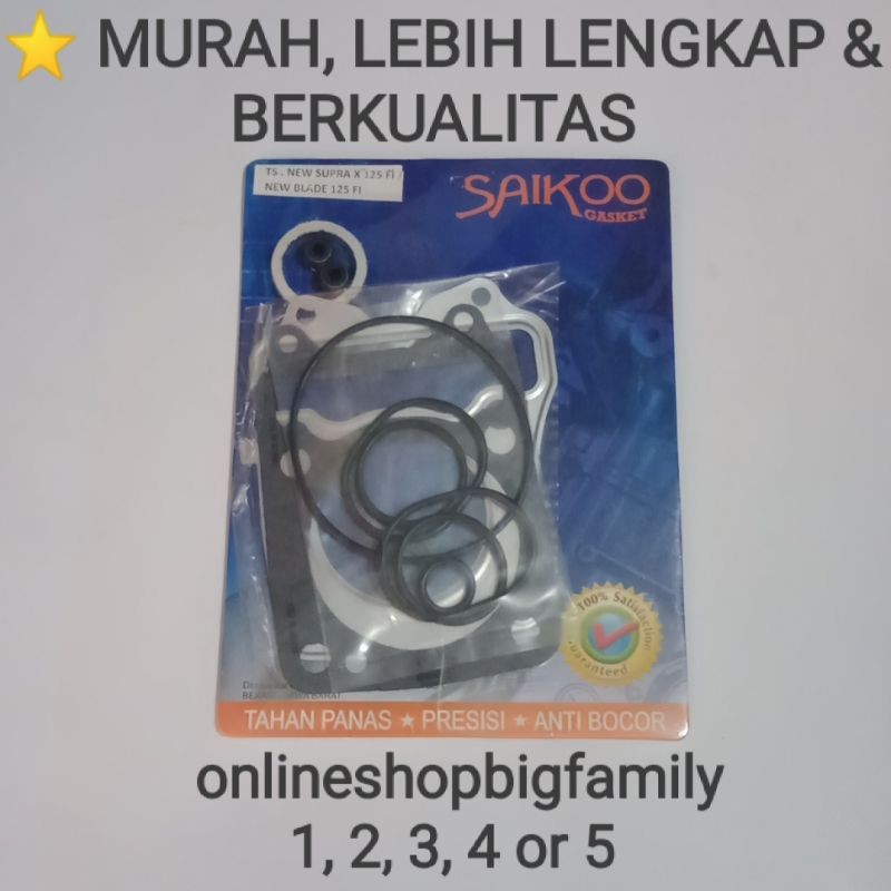 PAKING TOP SET SUPRA X125 FI / NEW BLADE 125 FI (0001)