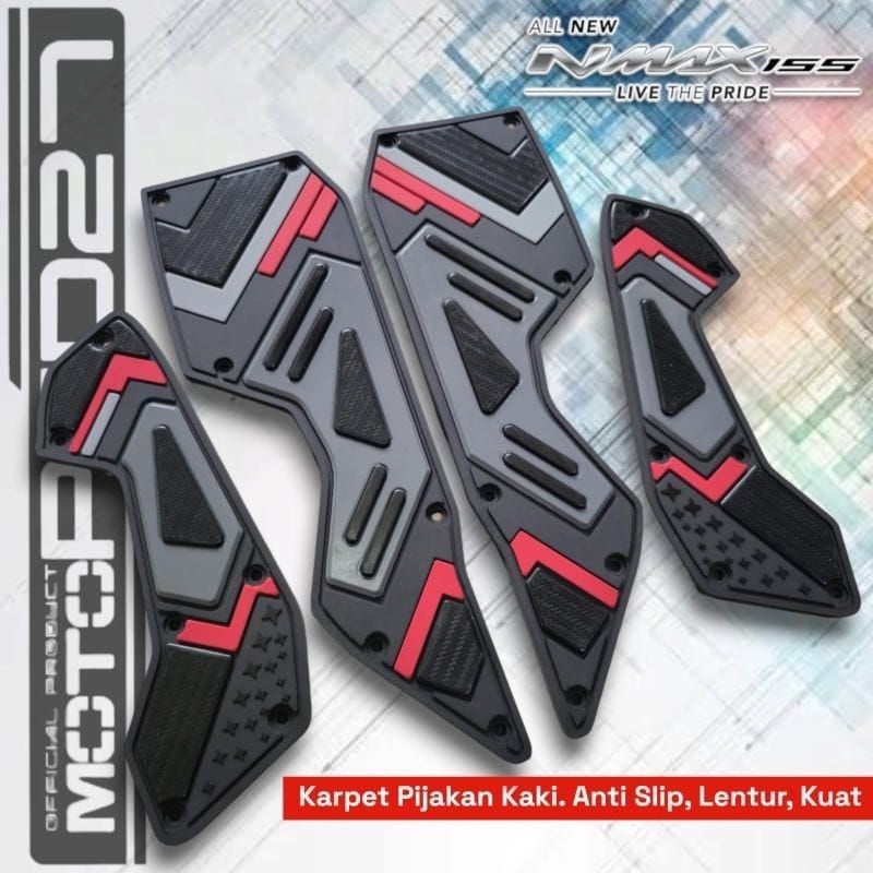 Motopad27 Floormat Pijakan Kaki New Nmax 155 Karpet Alas Pijakan Kaki Motor Yamaha New Nmax