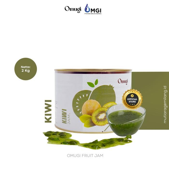 [TERLARIS] OMUGI Fruit Jam Selai Buah Asli Import (40% Daging Buah Asli ) 1.2 Kg dan 2 Kg Mutiara Ge