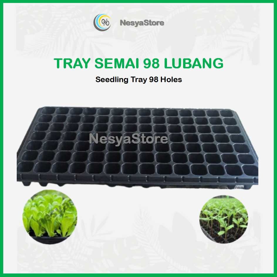 Tray Semai 98 Lubang Traypot Bibit Seedling Tray Bibit - Tray Semai
