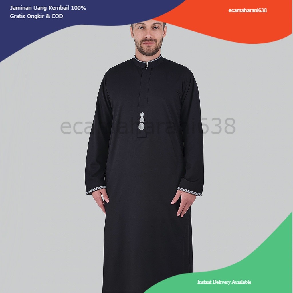 Jubah Pria Toyobo Thobe Jubah Gamis Pria MUslim Dzulfikar Baju Muslim Pria Jubah Pria Thobe Toyobo P
