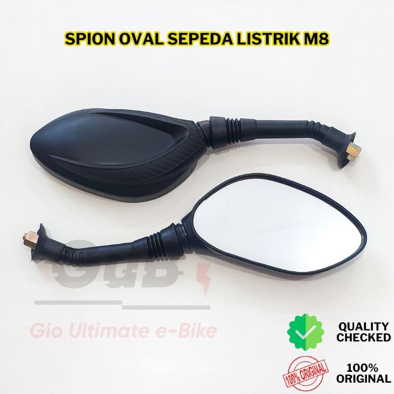 TERLARIS SPION SEPEDA LISTRIK MODEL OVAL UNIVERSAL / KACA SPION SEPEDA LISTRIK / SPION SELIS EBIKE k