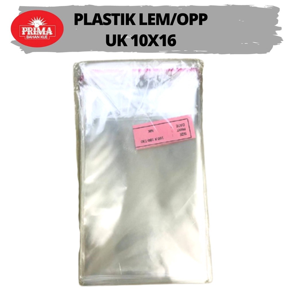 PLASTIK LEM 10 X 16/ PLASTIK OPP