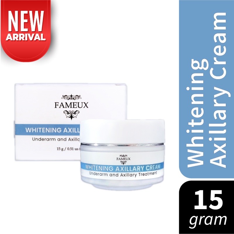 Fameux Whitening Axillary Cream 15gr - Underam| Cream Pencerah Ketiak dan Area Lipatan