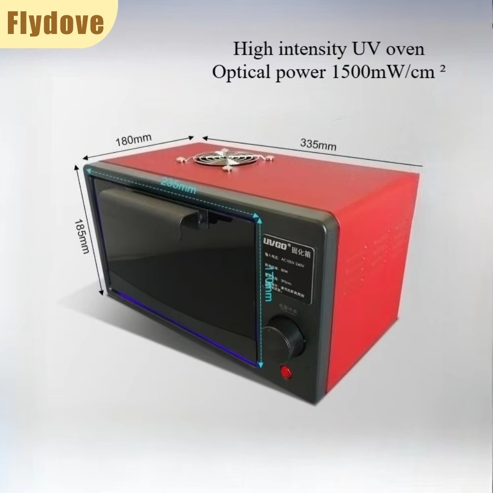 UV Curing Box High-intensity UV Lamp 365nm 395nm 405nm LED Shadowless Resin Curved Screen for Mobile