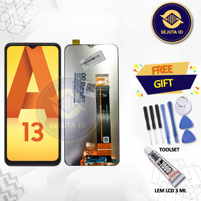 Lcd Samsung Galaxy A13 4G / Samsung Galaxy A135 Original Touchscreen Fullset Gratis Obeng Set + Lem