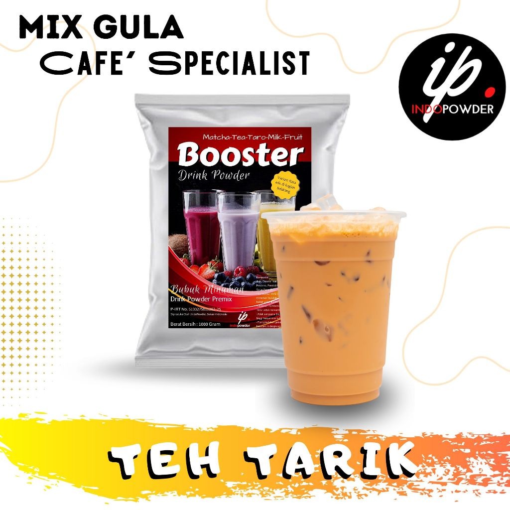 Indopowder - Bubuk Minuman TEH TARIK 1Kg Untuk Cafe, Waralaba, Resto dan Usaha Minuman Kekinian