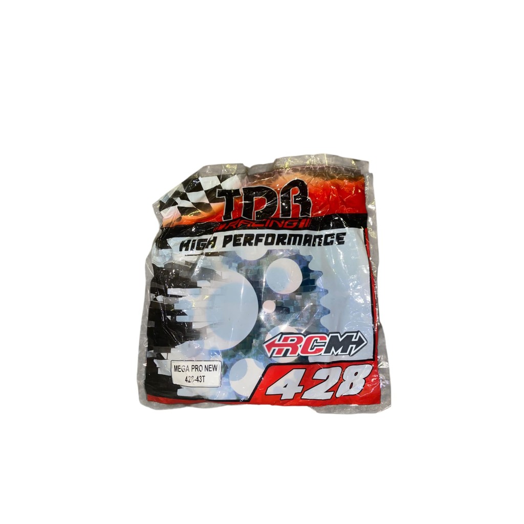 GEAR GER BEL;AKANG BLK HONDA MEGAPRO NEW UKURAN 428X41T UK 428X43T ASLI ORIGINAL TDR