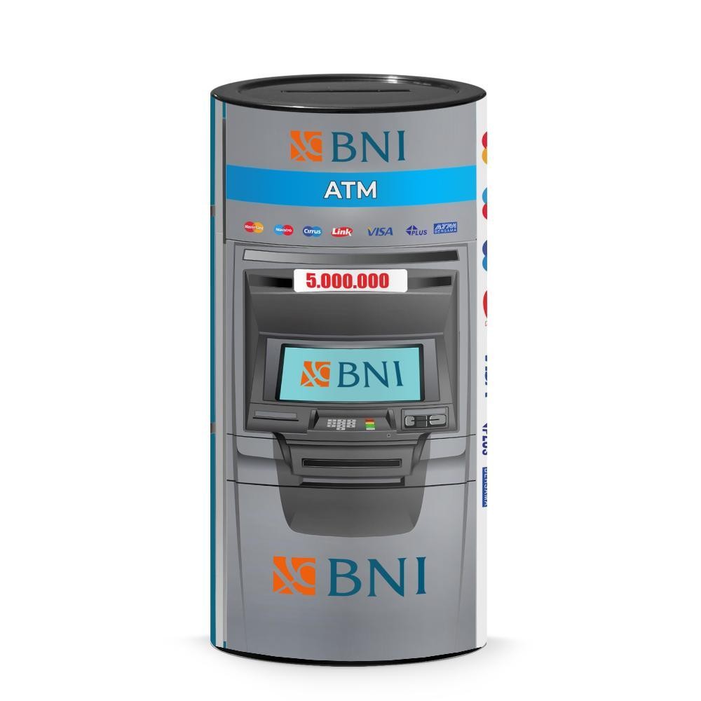 Celengan Target Permanen Buka Tutup 5 Juta / Celengan ATM Target Viral / Tabungan Anak Murah