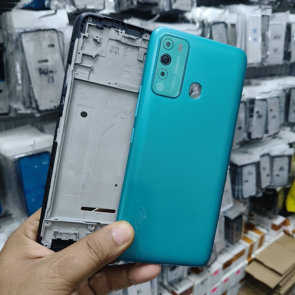 kesing housing casing itel vision 2 frame + backdoor