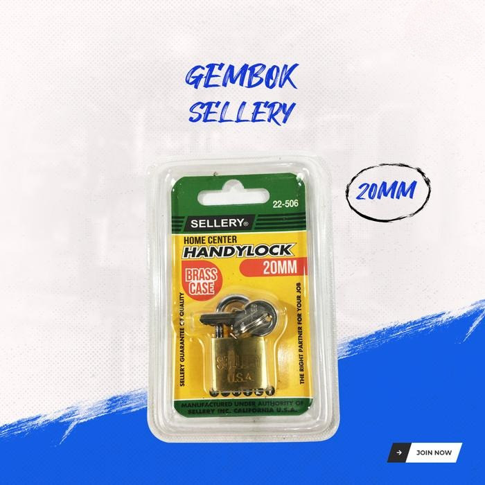 Gembok Koper 20mm SELLERY Gembok Anti Maling - Sellery 22-506