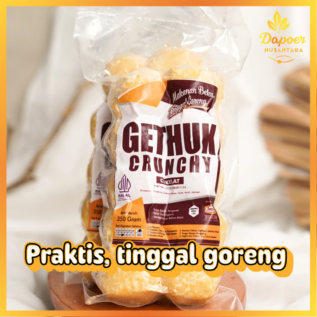 Gethuk Crunchy Original Frozen Makanan Siap Goreng Merk Lummer Camilan Kekinian