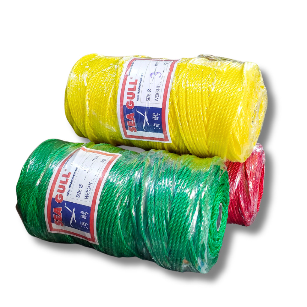 Tali Tambang 3MM 1 roll 200 Meter Seagull - Tali Tampar 3 MM  - Tali Jemuran / Tali Layangan