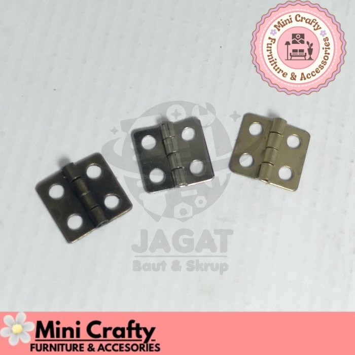 Engsel Mini 13 x 12 mm Engsel Kecil Antik Engsel Kotak Dus Mahar - Mini Crafty