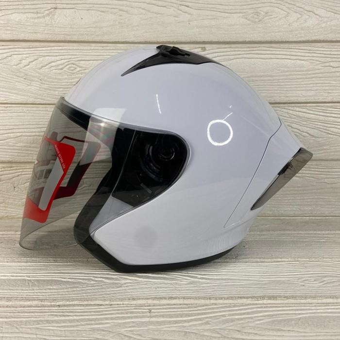Helm SHEL Equalizer Solid Half Face Helmet - white, M by Inspire id