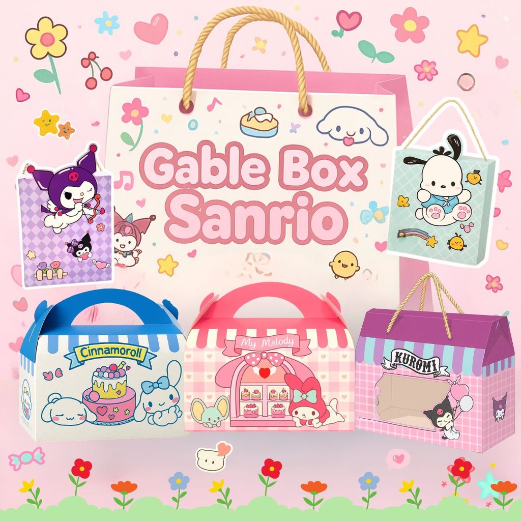 Tas Kado Goodiebag Snack Anak Bentuk Rumah Lucu Kotak Ulang Tahun Anak Kotak Tenteng Snack Anak Ulan