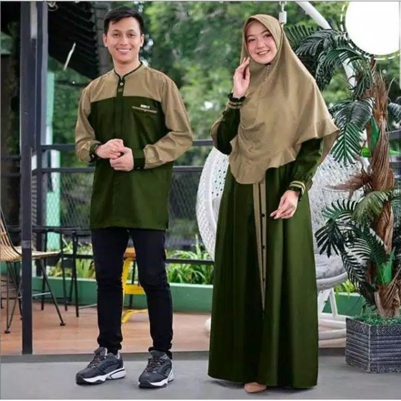 NAJWA-GAMIS BAJU DRESS KURTA COUPLE PASANGAN M L XL JUMBO BUSUI LENGAN TANGAN PANJANG KONDANGAN NIKA
