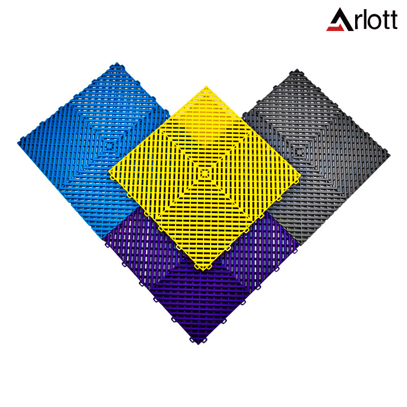 Plastic Modular Pp Pvc Floor Garage Slabs Interlocking Plastic Flooring Waterproof Floor Tiles