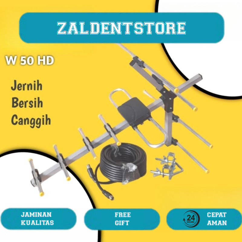 ANTENA TV DIGITAL OUTDOOR WINBO W-50 + KABEL 10 METER ANTENA TV LUAR DVBT2