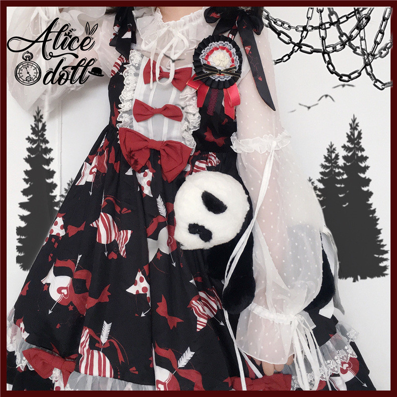 alicedollLOLITA【】Lolita Japanese Style Print jsk Sweet Style Dress