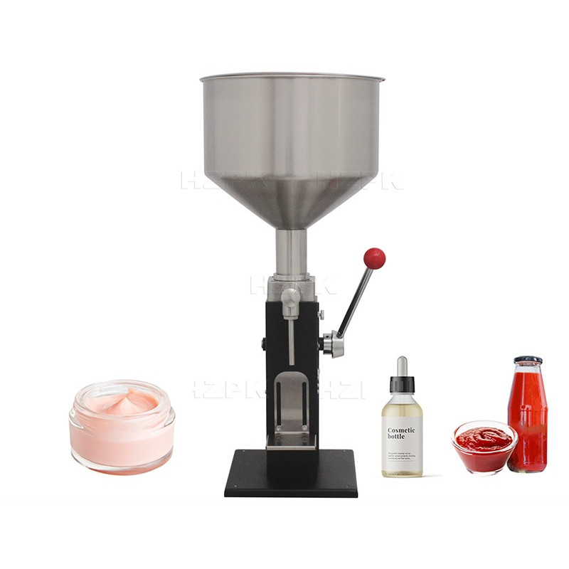 Hot Sale Stainless Steel Black Cheap Paste Liquid Small Packing Handle Manual Fillling Machine 5-50m