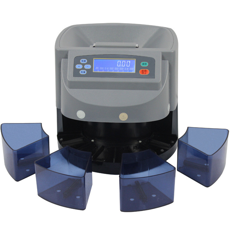 XD-9002 Electric Coin Sorter Foreign Currency Counting Machine Automatic Sorting Euro Dollar Coin Au