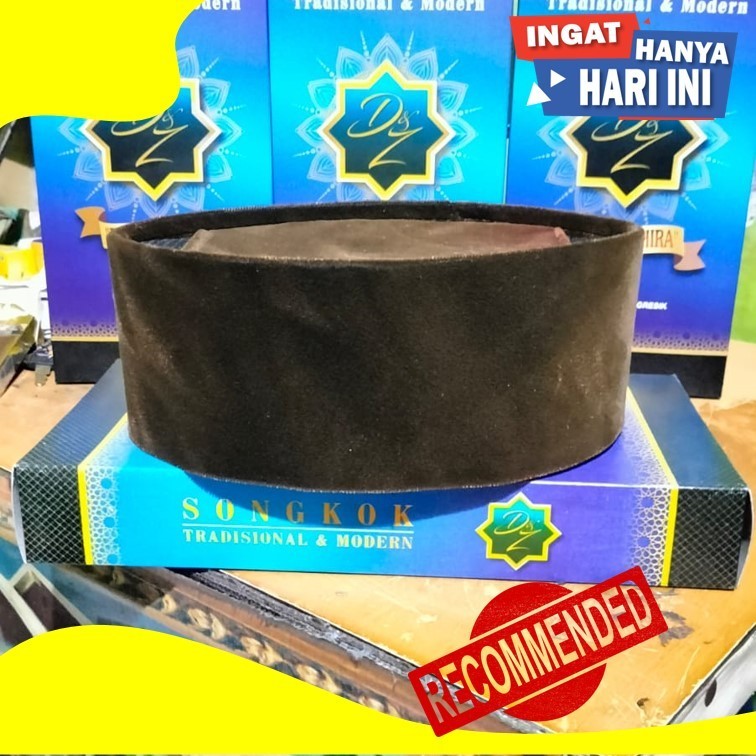 Peci pria premium coklat tua beludru import tebal dan halus