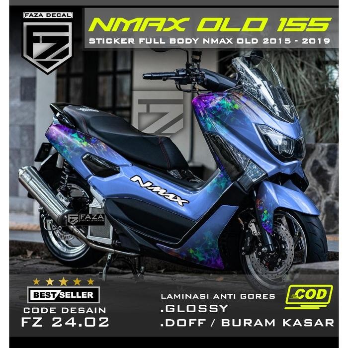 (COD)Decal Stiker NMAX OLD Full Body gradasi poligonal terbaru  - Sticker Variasi Nmax 155 Old 2015 