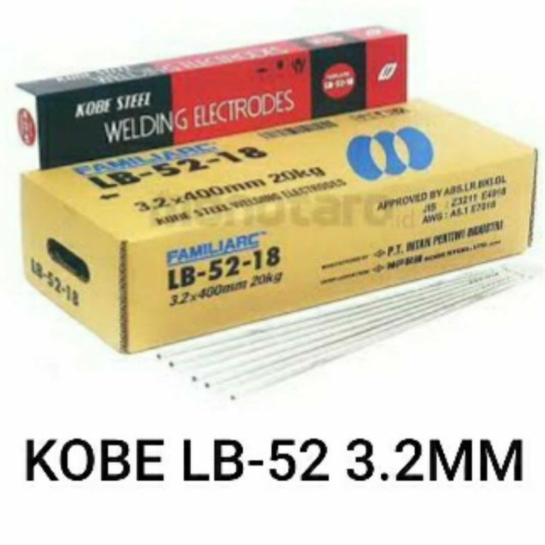 Kawat Las Kobe LB-52 3,2mm KOBE LB52 3.2mm (5KG)