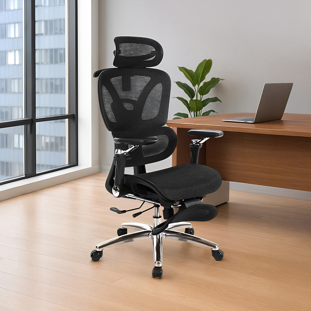 Informa Lynyx Kursi Kantor Sandaran Tinggi - Hitam Tempat Duduk Kerja Dengan Roda Office Chair Kursi
