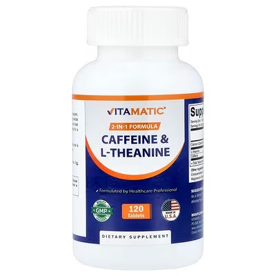 Vitamatic Caffeine & L-Theanine 120 Tablets