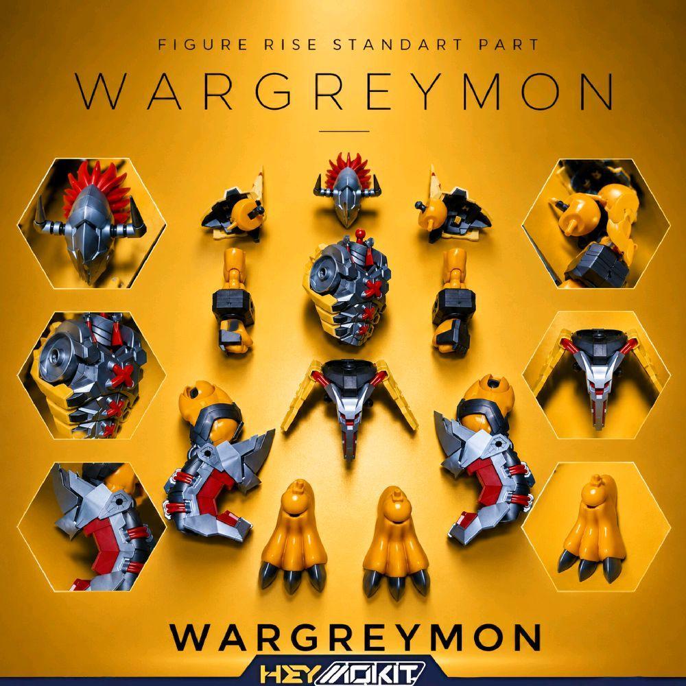 FRS FIGURE RISE STANDART AMPLIFIED WARGREYMON WAR GREYMON MODELKIT SPARE PART HEAD HORN HAIR SHOUDLE