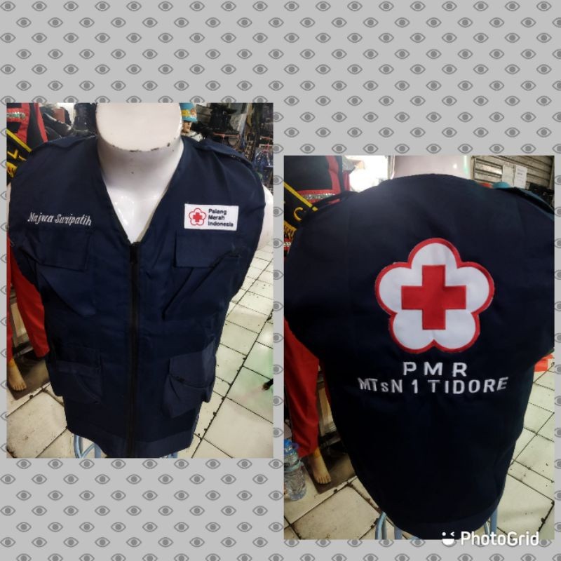 RIRUSHOP rompi pmi bordir lengkap#rompi pmr bordir lengkap