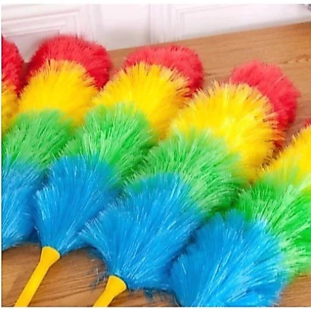 Kemoceng Tali Rafia Kemoceng Plastik Warna Warni Rainbow / Kemoceng Rafia