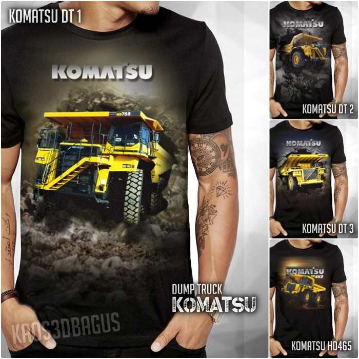 Kaos TAMBANG Alat Berat DUMP TRUCK HD KOMATSU 465 Mining Batubara S-2XL
