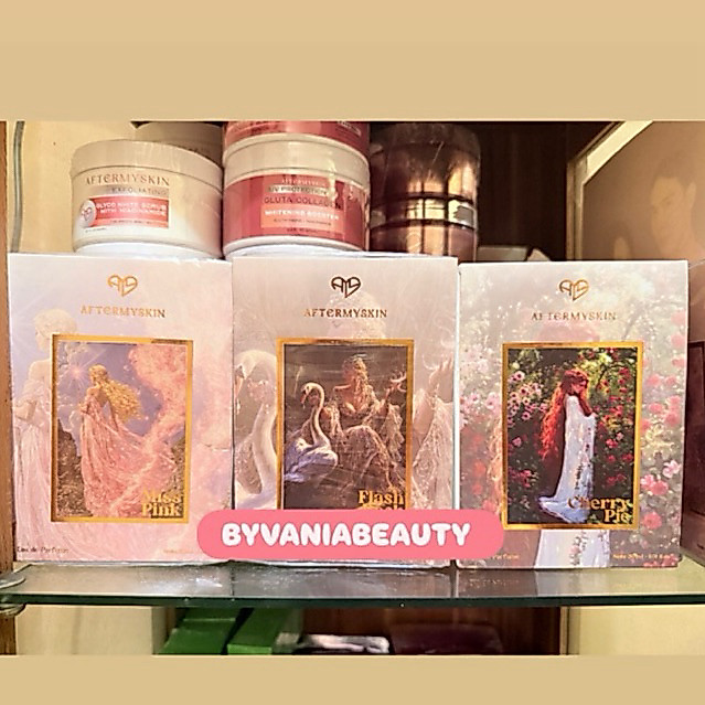 PARFUM AFTERMYSKIN PRETTY SWEET SILKY SWEET DREAMY SWEET CHERRY PIE ROMANTIC SWEET GIRL ON FLASH BAC