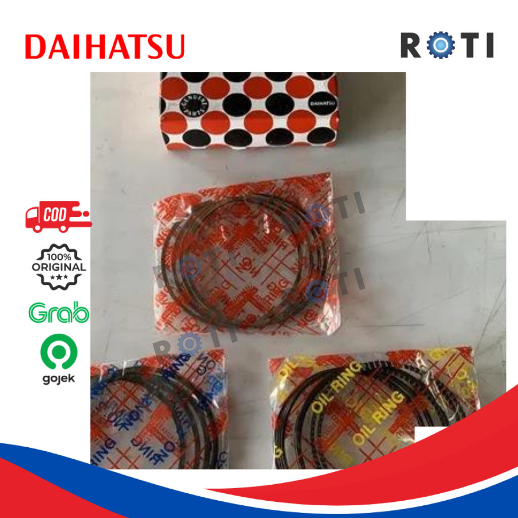 DAIHATSU RING SET PISTON 0.50 XENIA/AVANZA 1.3 13013-BZ010-001 GENUINE