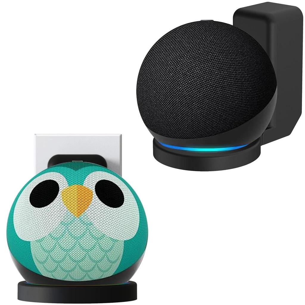 For Amazon Echo Dot 5 / 4th Generation & Echo Dot 5th Gen Kids Socket Bracket Cable Storage ABS Mate